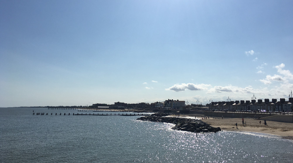 The beach at Lowestoft, north of the Clarement Pier